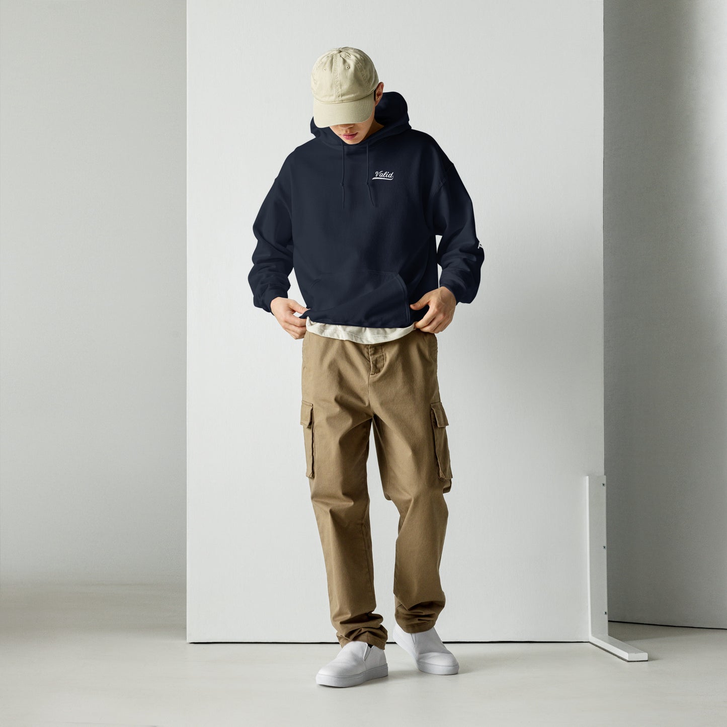 Branded Hoodie - Navy
