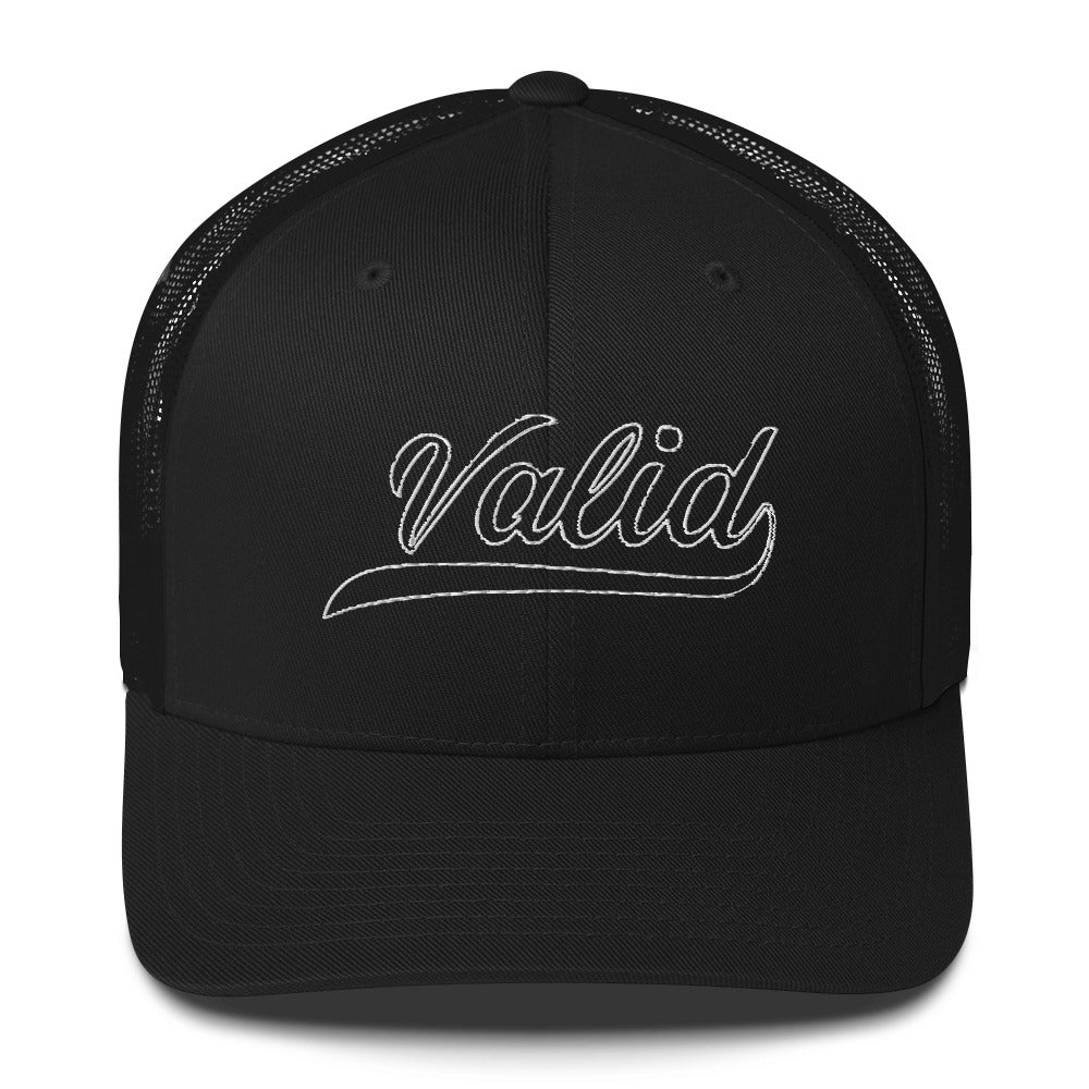 Valid Outline Trucker Hat