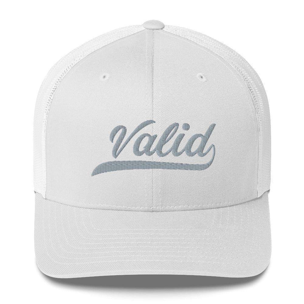 Valid Trucker Hat - White